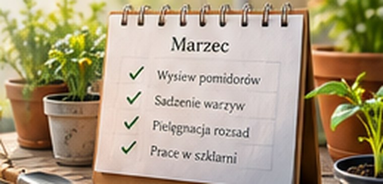 Kalendarz prac ogrodniczych i młode rośliny